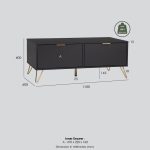 [Package] VELARIE 2 In 1 Living Room Set-Grey - Image 13