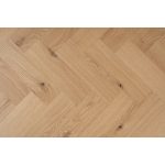 LOFUS 180cm Herringbone Pattern Dining Table-Natural Oak - Image 9