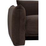 HOGEN 3 Seater Velvet Fabric Sofa-Brown - Image 10