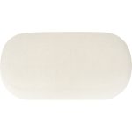 LEXI 100cm Rubby Fabric Pouf Bench-Cream White - Image 5
