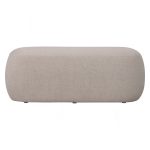 LEXI 100cm Rubby Fabric Pouf Bench-Stone - Image 8
