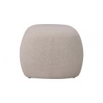 LEXI 100cm Rubby Fabric Pouf Bench-Stone - Image 7