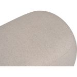 LEXI 100cm Rubby Fabric Pouf Bench-Stone - Image 4