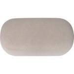 LEXI 100cm Rubby Fabric Pouf Bench-Stone - Image 3