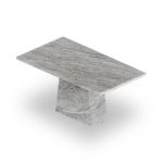 QUINN Artificial Marble 6 Seater Dining Set-Cream - Image 4