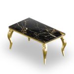 SHAUNEE Artificial Marble 6 Seater Dining Set - Image 4