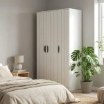 ALOHA 3 Door Wardrobe-White - Image 2