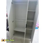 ALOHA 3 Door Wardrobe-White - Image 5