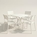 AXLE 4 Seater PP Plastic Outdoor Set-2 Colors - Image 3