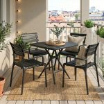 AXLE 4 Seater PP Plastic Outdoor Set-2 Colors - Image 2