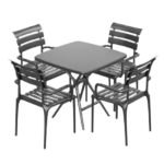 AXLE 4 Seater PP Plastic Outdoor Set-2 Colors - Image 4