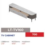 BELVOIR 189cm Sintered Stone TV Cabinet - Image 4