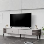 BELVOIR 189cm Sintered Stone TV Cabinet - Image 2