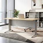 BERTIE 120-180cm Melamine Standard Office Table - Image 2