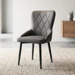 MONTAUK PU Dining Chair-Grey
