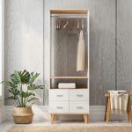 DARLA 4 Drawers Open Wardrobe-White