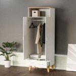 DARLA 2 Door 2 Drawers Wardrobe-White - Image 5