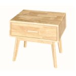 DRESDEN Solid Wood Bedside Table-3 Colors - Image 4