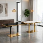 EASTON 120x70cm Melamine Top Cafe Table-2 Colors