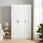 ENDORA 3 Door Wardrobe-White