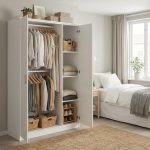 ENDORA 3 Door Wardrobe-White - Image 2