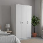 ENDORA 3 Door Wardrobe-White - Image 4