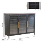 HARLOW Metal Shoe Cabinet With Privacy Door - Image 5