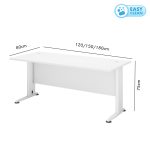 HELLY 120-180cm Melamine Standard Office Table - Image 3