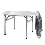 HOPKINS Dia 150cm Full Stainless Steel Round Table - Image 2