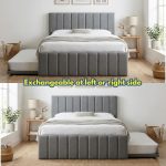 LEWIS V2 Queen Size Pull Out Bed-Grey - Image 3