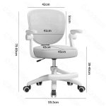 MAIJU Flip Arm Ergonomic Study Chair-2 Colors - Image 6