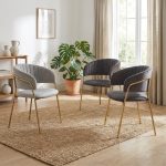 MARYSE Velvet Fabric Arm Chair-2 Colors