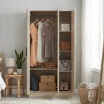 MESMIRA 3 Door Wardrobe-White Oak - Image 2