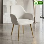 MORWEN Pet Friendly Fabric Dining Chair-Beige