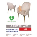 MORWEN Pet Friendly Fabric Dining Chair-Beige - Image 4