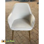 MORWEN Pet Friendly Fabric Dining Chair-Beige - Image 2
