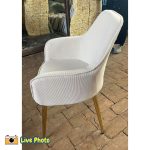 MORWEN Pet Friendly Fabric Dining Chair-Beige - Image 5