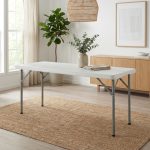 MUNOZ 120cm Foldable Banquet Table-2 Colors - Image 2