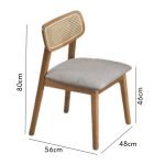 MALIBU Rattan Pet Friendly Dining Chair-2 Colors - Image 2