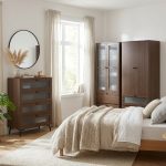 MARLOWE Privacy Door 4 Drawers Chest-Walnut - Image 3