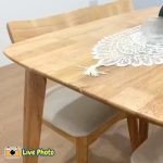 NAKASU 6 Seater Dining Set-Oak - Image 3
