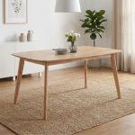 NAKASU 150cm Full Solid Dining table-Natural