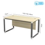 OLYMPIA 120-180cm Melamine Standard Office Table - Image 3