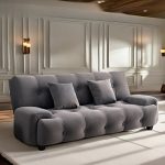 ORBIT Soft Velvet Sofa Bed- 2 Colors - Image 3