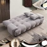 ORBIT Soft Velvet Sofa Bed- 2 Colors - Image 2