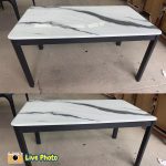 ORLOV 150-180cm Artificial Marble Dining Table - Image 4