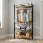PRISM Open Concept Shelf Storage Garment Rack