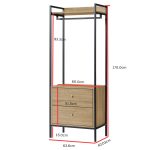 PRISM Open Concept Drawer Storage Garment Rack - Image 5