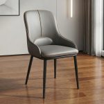QUENTIN PU Dining Chair-Grey