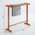 REX Wooden Low Towel Rack-4 Colors - Image 4